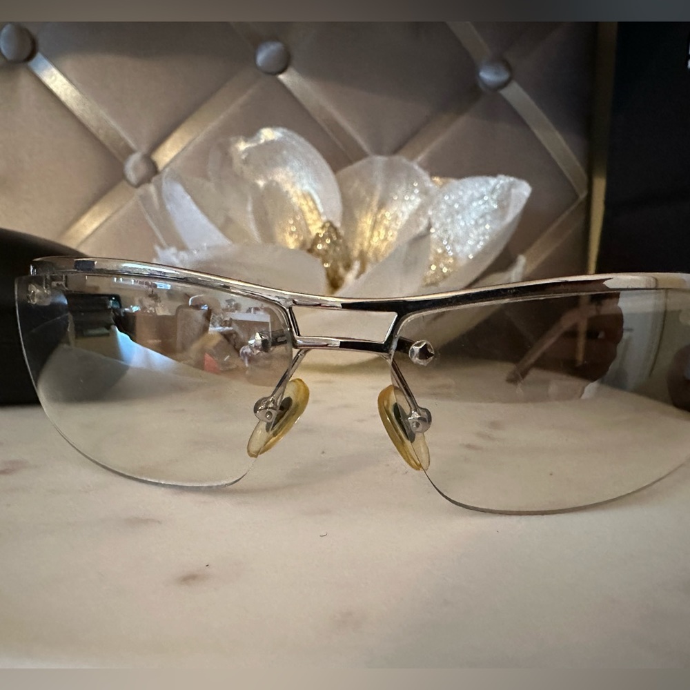 Dior Rimless Sunglasses with Silver Frame and Clear Lenses